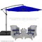 Best Choice Products 10ft Offset Hanging Outdoor Market Patio Umbrella w/ Easy Tilt Adjustment